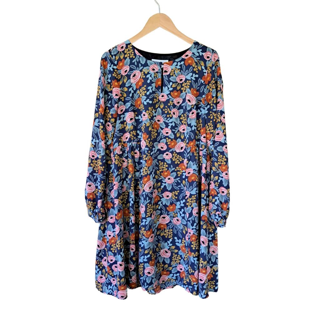 Anthropologie Rifle Paper Co. Efflorescence Floral Swing Dress XS - Picture 8 of 11
